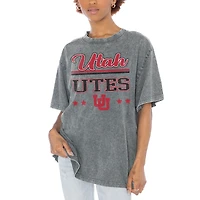 Women's Gameday Couture Gray Utah Utes Here To Play Oversized T-Shirt