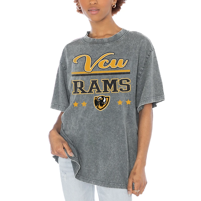Women's Gameday Couture Gray VCU Rams Here To Play Oversized T-Shirt