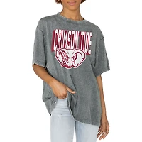 Women's Gameday Couture Gray Alabama Crimson Tide Solid Defense Oversized T-Shirt