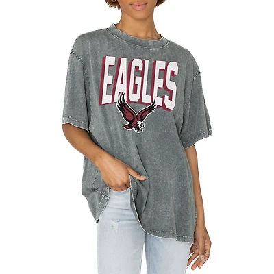 Women's Gameday Couture Gray Boston College Eagles Solid Defense Oversized T-Shirt