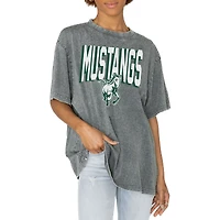 Women's Gameday Couture Gray Cal Poly Mustangs Solid Defense Oversized T-Shirt