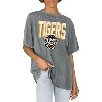 Women's Gameday Couture Gray Fort Hays State Tigers Solid Defense Oversized T-Shirt