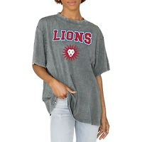 Women's Gameday Couture Gray Loyola Marymount Lions Solid Defense Oversized T-Shirt