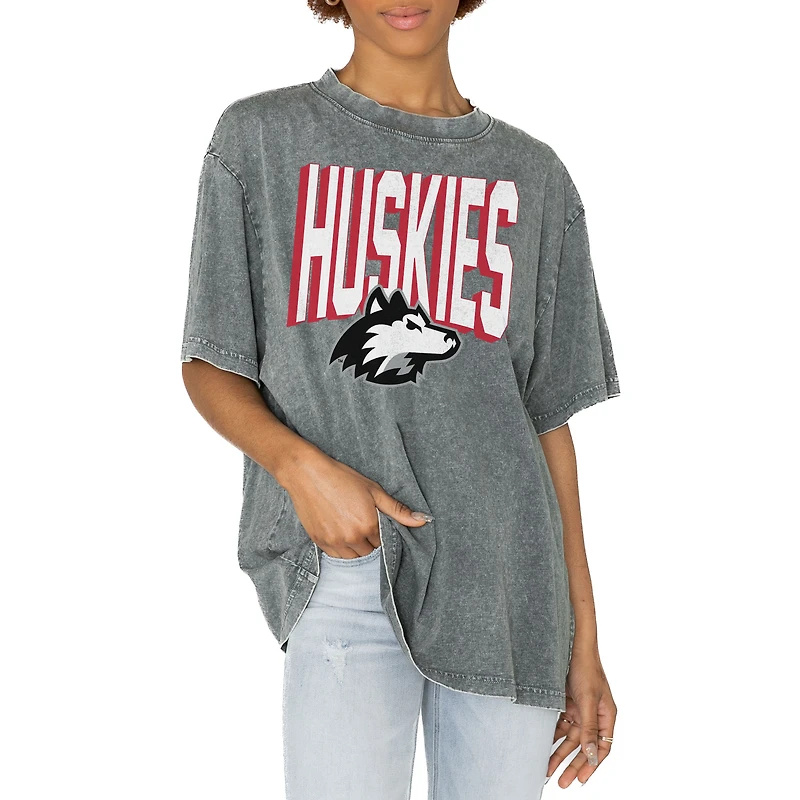 Women's Gameday Couture Gray Northern Illinois Huskies Solid Defense Oversized T-Shirt
