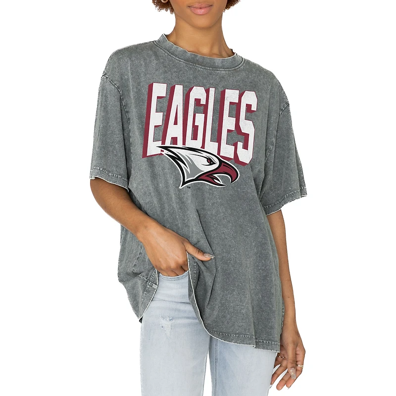 Women's Gameday Couture Gray North Carolina Central Eagles Solid Defense Oversized T-Shirt