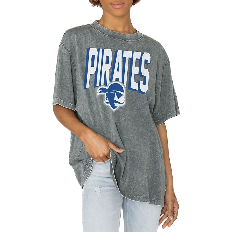 Women's Gameday Couture Gray Seton Hall Pirates Solid Defense Oversized T-Shirt