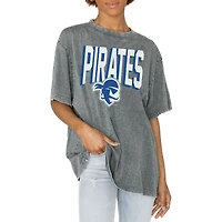Women's Gameday Couture Gray Seton Hall Pirates Solid Defense Oversized T-Shirt