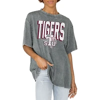 Women's Gameday Couture Gray Texas Southern Tigers Solid Defense Oversized T-Shirt