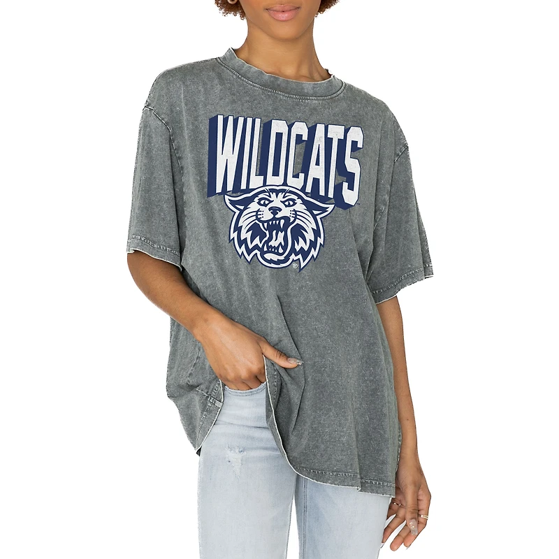 Women's Gameday Couture Gray Villanova Wildcats Solid Defense Oversized T-Shirt