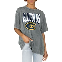 Women's Gameday Couture Gray Wisconsin Eau Claire Blugolds Solid Defense Oversized T-Shirt