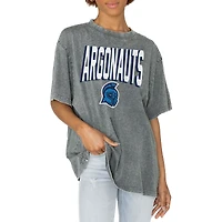 Women's Gameday Couture Gray West Florida Argonauts Solid Defense Oversized T-Shirt