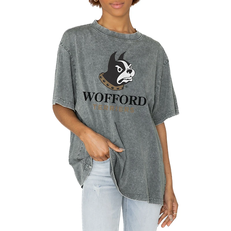Women's Gameday Couture Gray Wofford Terriers Solid Defense Oversized T-Shirt