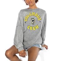 Women's Gameday Couture  Gray Columbus Crew Faded Design Pullover Sweatshirt