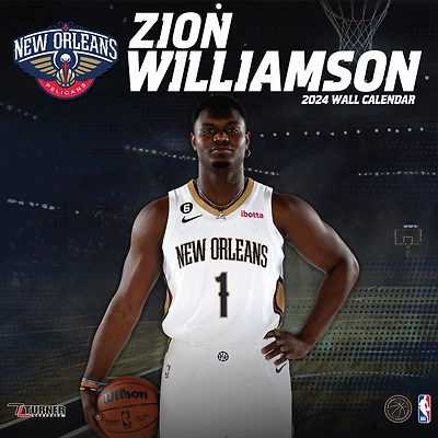 Zion Williamson New Orleans Pelicans 2024 12" x 12" Player Wall Calendar