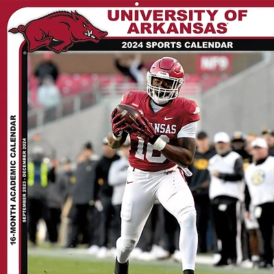 Arkansas Razorbacks 2024 12'' x 12'' Team Wall Calendar