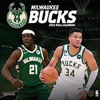 Milwaukee Bucks 2024 12'' x 12'' Team Wall Calendar