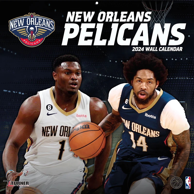 New Orleans Pelicans 2024 12'' x 12'' Team Wall Calendar