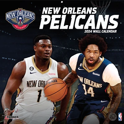 New Orleans Pelicans 2024 12'' x 12'' Team Wall Calendar