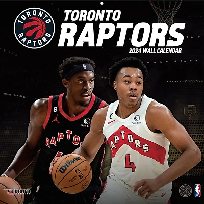 Toronto Raptors 2024 12'' x 12'' Team Wall Calendar