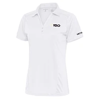 Women's Antigua  White Vanderbilt Commodores 150th Anniversary Tribute Polo