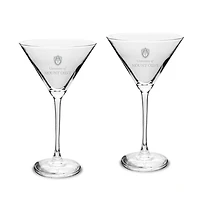 Mount Olive Trojans Two-Piece Traditional 10oz. Martini Glass Set
