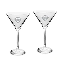 Tennessee-Martin Skyhawks Two-Piece Traditional 10oz. Martini Glass Set