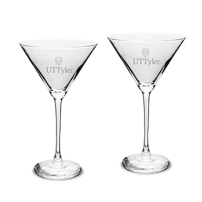 Texas Tyler Patriots Two-Piece Traditional 10oz. Martini Glass Set