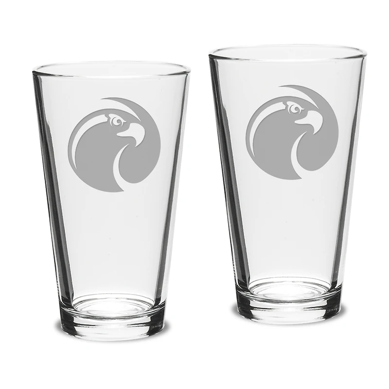 Seattle Pacific Falcons 16oz. Two-Piece Classic Pub Glass Set