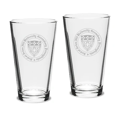 Seton Hill Griffins 16oz. Two-Piece Classic Pub Glass Set