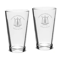 South Carolina Gamecocks 16oz. Two-Piece Classic Pub Glass Set