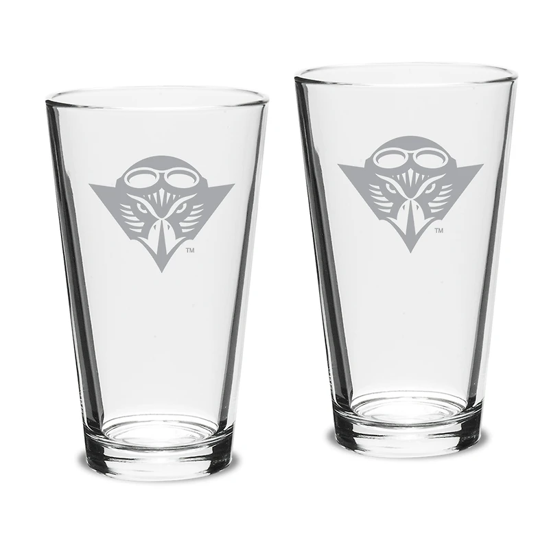 Tennessee-Martin Skyhawks 16oz. Two-Piece Classic Pub Glass Set