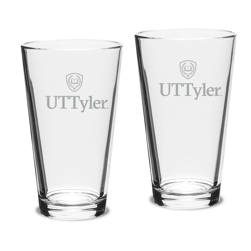 Texas Tyler Patriots 16oz. Two-Piece Classic Pub Glass Set