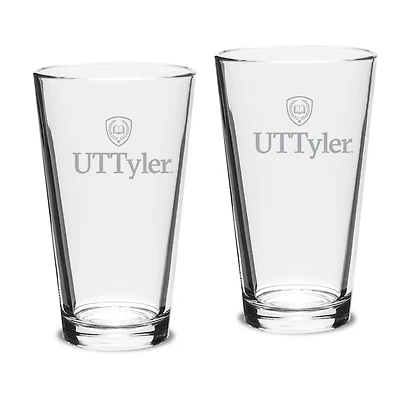 Texas Tyler Patriots 16oz. Two-Piece Classic Pub Glass Set