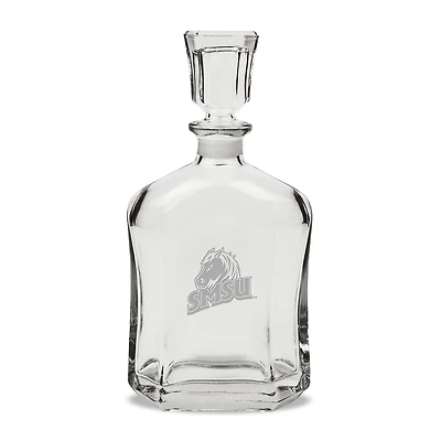Southwest Minnesota State Mustangs 23.75oz. Crystal Whisky Decanter