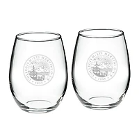 Saint Martin's Saints 21oz. Two-Piece Stemless Wine Glass Set