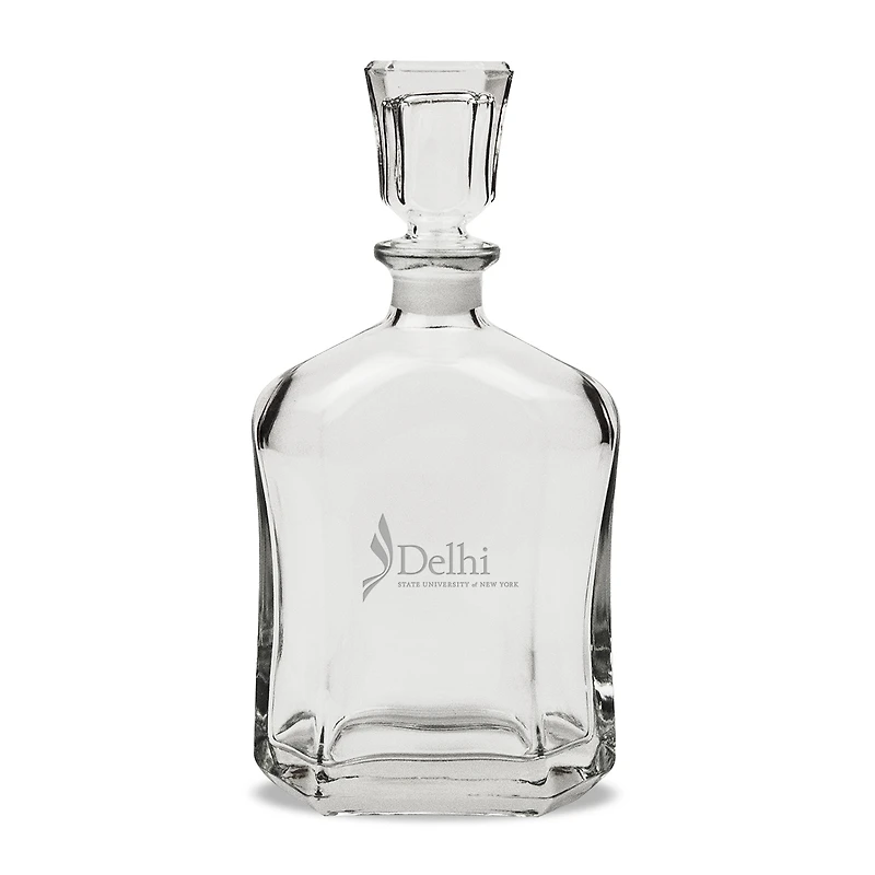 SUNY Delhi Broncos 23.75oz. Crystal Whisky Decanter