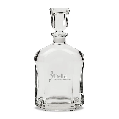 SUNY Delhi Broncos 23.75oz. Crystal Whisky Decanter