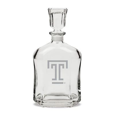 Temple Owls 23.75oz. Crystal Whisky Decanter