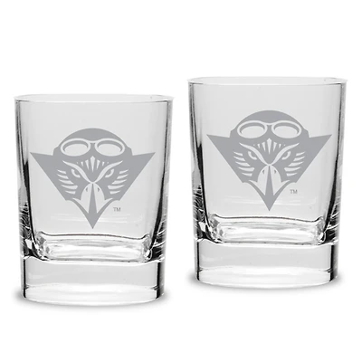 Tennessee-Martin Skyhawks 11.75oz. Two-Piece Luigi Bormioli Square Double Old Fashion Glasses Set