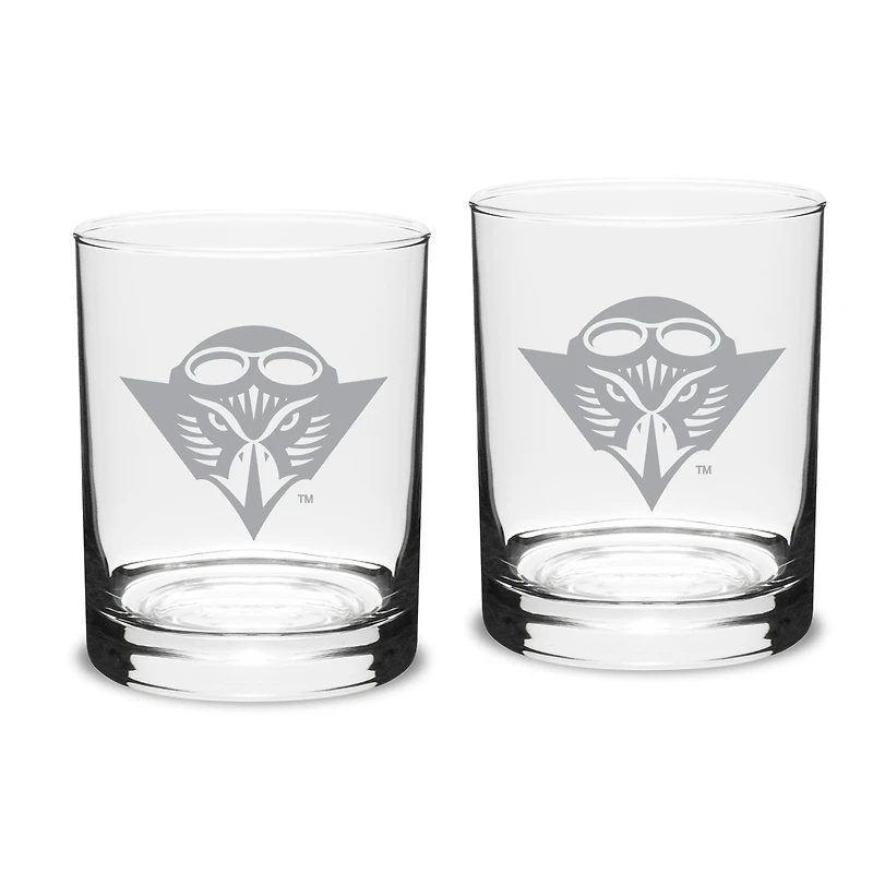 Tennessee-Martin Skyhawks 14oz. Two-Piece Classic Double Old-Fashioned Glass Set