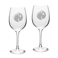Seattle Pacific Falcons Two-Piece 16oz. Traditional White Wine Glass Set