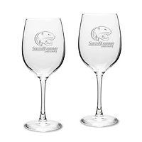 South Alabama Jaguars Two-Piece 16oz. Traditional White Wine Glass Set