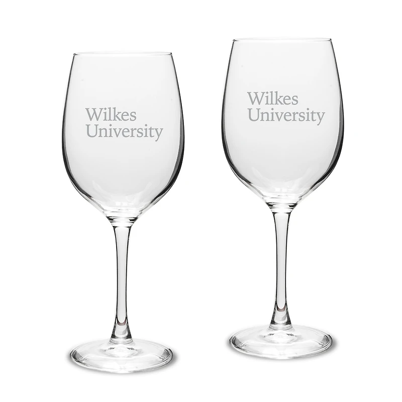 Wilkes Colonels Two-Piece 16oz. Traditional White Wine Glass Set