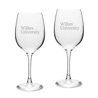 Wilkes Colonels Two-Piece 16oz. Traditional White Wine Glass Set