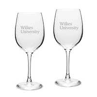 Wilkes Colonels Two-Piece 16oz. Traditional White Wine Glass Set