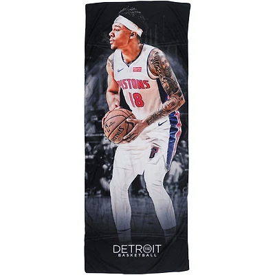 Zach Lofton Detroit Pistons Team-Issued Black Banner
