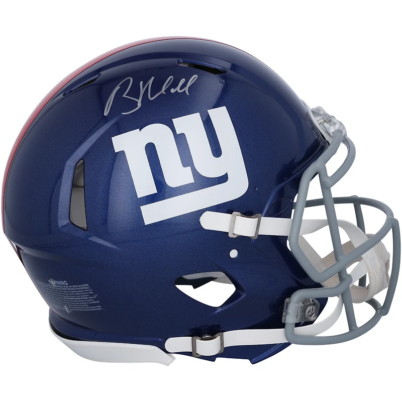 Brian Daboll New York Giants Autographed Riddell Speed Authentic Helmet