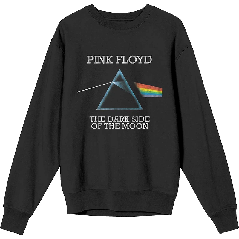 Unisex Black Pink Floyd Dark Side of the Moon Pullover Sweatshirt