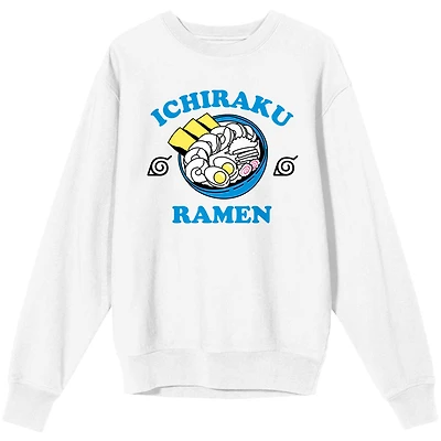 Unisex White Naruto Shippuden Pullover Sweatshirt