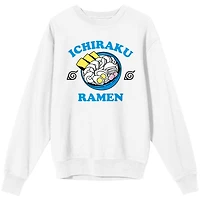 Unisex White Naruto Shippuden Pullover Sweatshirt